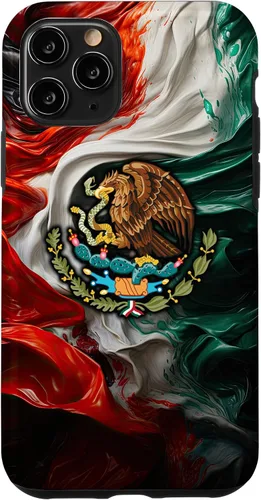 Vista 29 de Funda para iPhone 17 con diseño de bandera mexicana ahumada del orgullo de México del Cinco de Mayo