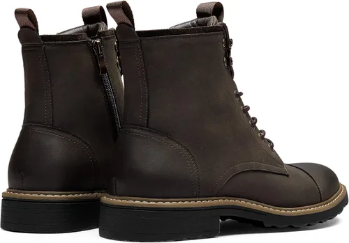 Vista 5 de Vostey Botas para hombre, botas casuales de motocicleta para hombre, botas chukka impermeables para hombre