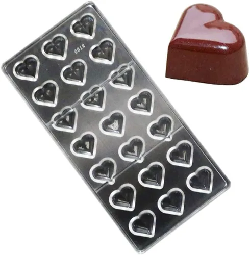 Vista 27 de Molde de policarbonato para chocolate, molde de caramelo de bricolaje, utensilios para hornear de plástico duro transparente, herramientas de 1