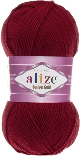 Vista 12 de 55% algodón 45% acrílico Alize Cotton Gold Yarn 1 madeja/bola 3.53 oz 360 yardas (1-crema)