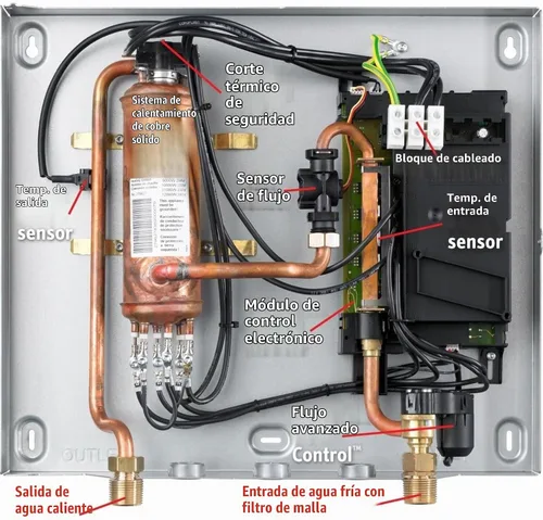 Vista 7 de Stiebel Eltron Calentador de Agua Sin Tanque – Tempra 12 Plus – Eléctrico, Agua Caliente a Pedido, Eco, Blanco