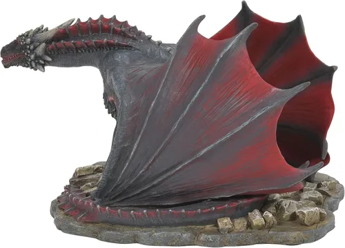 Vista 5 de Department 56 Juego de Tronos - Figura de dragón Drogon de accesorios de pueblo, 4.92 pulgadas, multicolor