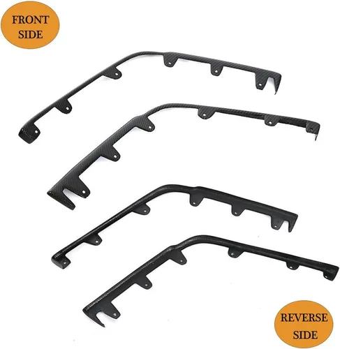 Vista 6 de Divisor de labio de parachoques delantero de fibra de carbono para Cadillac CTS-V Coupe Sedan 2009-2015 Alerón superior de barbilla personalizado