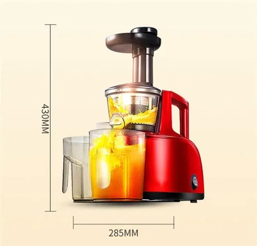 Vista 7 de Máquina exprimidora, exprimidor lento de masticación, extractor de exprimidor de prensa en frío para verduras y frutas, con función inversa, fácil