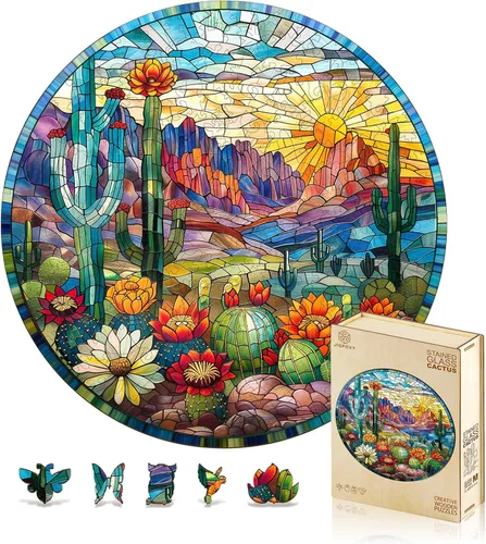 Vista 2 de Jigfoxy Rompecabezas de madera para adultos, tulipanes de colores para adultos, cuántas hadas puedes encontrar en este rompecabezas, regalos