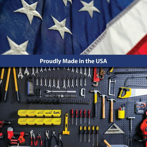 Vista 5 de Fabricado en Estados Unidos – Organizador de pared Nerf Gun Pegboard 3 paneles de 24 x 16 pulgadas – 72 pulgadas de ancho – Kit P-202 B