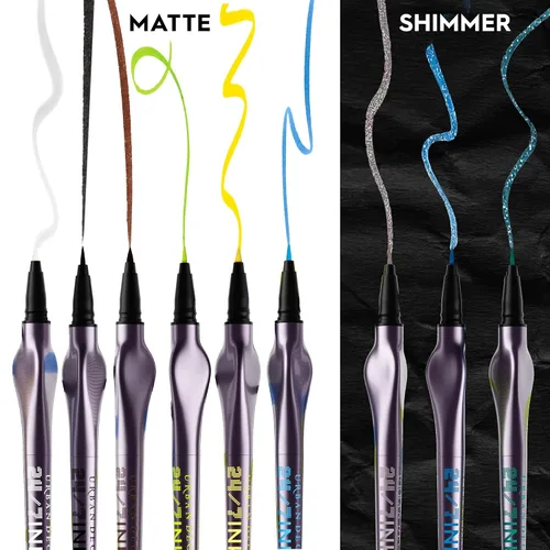 Vista 7 de Urban Decay 24/7 Inks Easy Ergonomic Liquid Eyeliner Pen - Vibrant Liners Fine Tip Graphic Eye Liner - Water-resistant, Smudge-resistant, Matte &