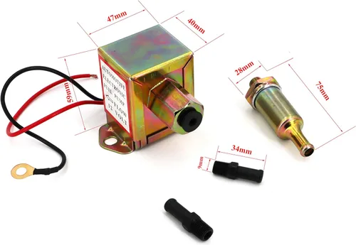 Vista 2 de Bomba de combustible eléctrica 12v 4.5-7psi Universal estándar autocebante resistente a gas diésel en línea en el tanque Bomba de combustible