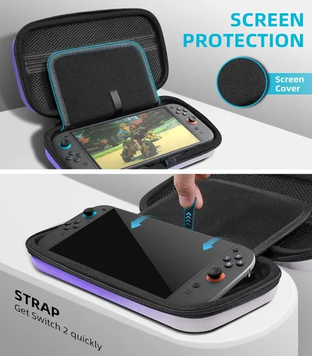 Vista 31 de TiMOVO Carrying Case for Nintendo Switch 2 (2025), Large Capacity Protective Hard Shell Portable Travel Case Pouch for Switch 2, with 10 Game Card