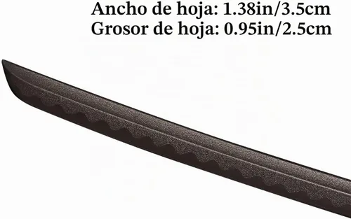 Vista 3 de Espada de plástico de polipropileno de alta dureza, espada de entrenamiento de artes marciales mejorada con hoja engrosada, katana Iaido con funda