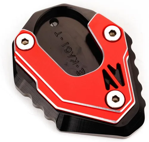 Vista 5 de MOWOK Para Kawasaki Z900 NINJA 650 Z900SE Z900RS Z800 Z650 Motocicleta Kickstand Pie Pad Soporte lateral Ampliadora Z 900 (rojo)