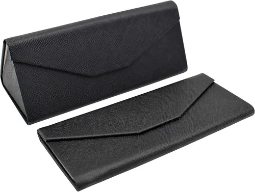 Vista 121 de Real Sic Funda para lentes de sol para hombres y mujeres, soporte magnético plegable para lentes de sol, inspirado en el color sólido