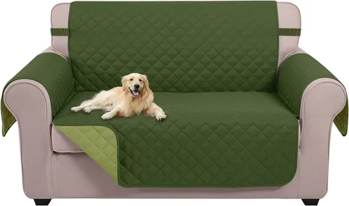Vista 54 de U-NICE HOME Funda para sillón reclinable, reversible, con correas elásticas, resistente al agua, protege de perros y mascotas, sillón pequeño