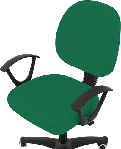 Vista 50 de Smiry Fundas de asiento de silla de computadora de oficina, de jacquard elástico, extraíbles, lavables, antipolvo, protectores de cojín para silla