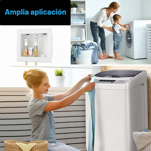 Vista 2 de (1 Paquete) Lidertik Caja de Salida para Lavadora Crimpar PEX-B, Válvula de Control Simple con Amortiguadores de Golpe de Ariete de Acero