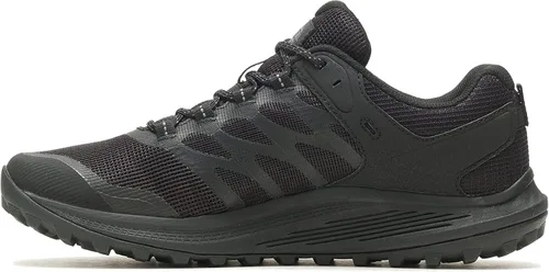 Vista 5 de Merrell Nova 3 Low Tactical - Zapatos de senderismo para hombre, ancho ancho Negro/Carbón