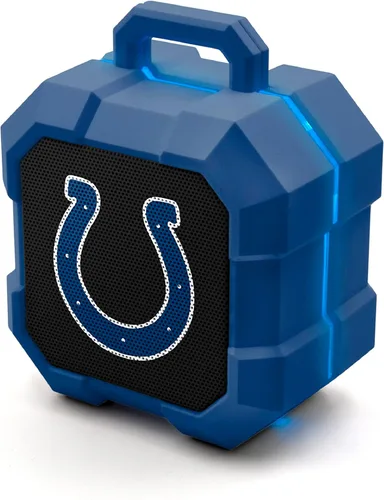 Vista 8 de SOAR NFL Shockbox - Altavoz Bluetooth inalámbrico LED, resistente al agua, IPX4, 5.0 Bluetooth con más de 5 horas de tiempo de reproducción, pequeño