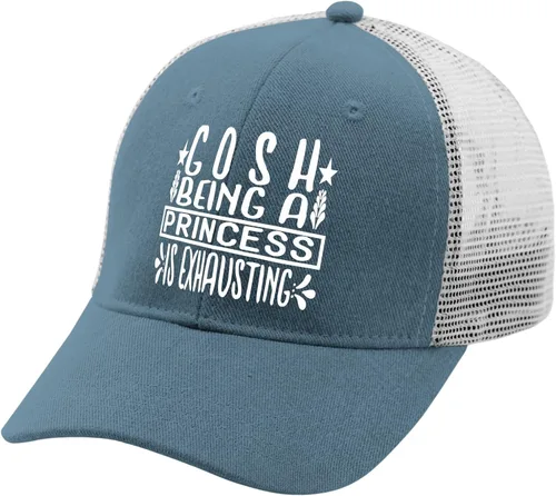 Vista 2 de devor Caps Coash Being a Princess is Exhausting Baseball Cap for Women Funny Denim Caps Adjustable