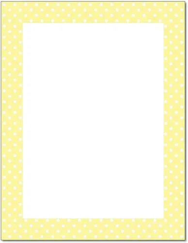 Vista 10 de Papel para impresora láser y de inyección de tinta con membrete de lunares (25 hojas, negro sobre blanco)
