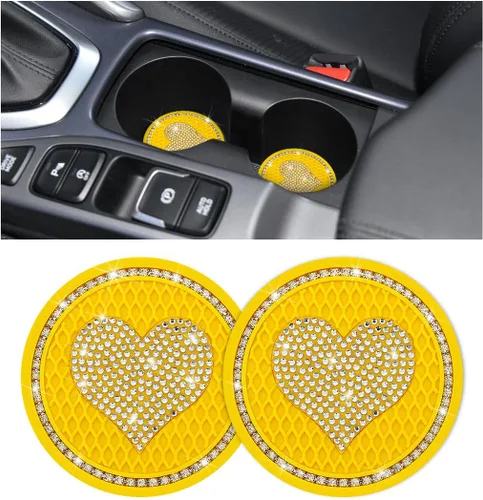 Vista 10 de zipelo Paquete de 4 Posavasos para Tazas de Automóvil, Inserto Posavasos para Portavasos de Vehículo de 2.75 Pulgadas, Antideslizante Automotriz