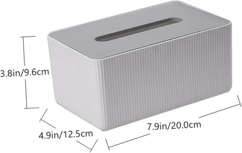 Vista 2 de Contenedor de almacenamiento de servilletas de papel corrugado para oficina en casa, 1 ud