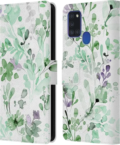 Vista 167 de Head Case Designs Officially Licensed Ninola Beige Wild Grasses Leather Wallet Case Compatible with Samsung Galaxy A07 4G