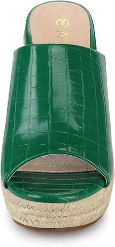 Vista 2 de Allegra K Alpargatas Sandalias de cuña para mujer