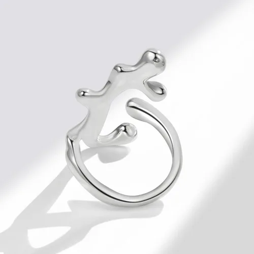 Vista 99 de 925 Sterling Silver Ring Minimalist Adjustable Rings Band Handmade Rings for Women Girls
