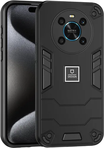 Vista 216 de Funda compatible con Redmi A1, compatible con Redmi A2 2 en 1 [PC dura + TPU], funda de teléfono negra