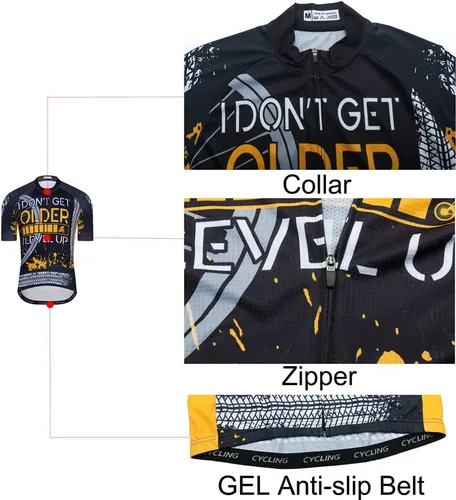 Vista 6 de Ciclismo Jersey Hombres, Bicicleta de Montaña Camisa Ciclismo Tops Ropa de carretera Ropa Bicicletas Ciclismo Outfit XXS-6XL