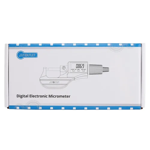 Vista 9 de AUTOUTLET 0.000-0.984 in/0-1 micrómetro digital - Herramienta de medición de precisión con sonda endurecida sinterizada de acero inoxidable