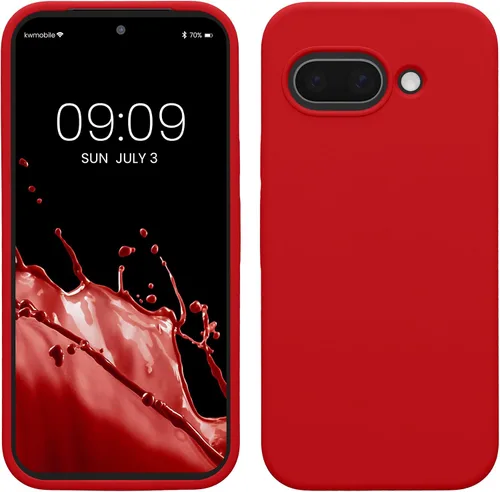 Vista 133 de kwmobile Funda Compatible con Google Pixel 6 Pro - Funda de Teléfono de Silicona TPU con Acabado Suave - Azul Caribe