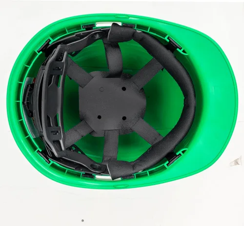 Vista 8 de Casco de seguridad con diseño de fibra de carbono y ala completa Pyramex, ajustable, tienda Acerpal