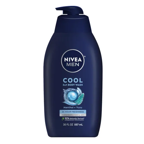 Vista 13 de NIVEA Men Sport Body Wash con minerales revitalizantes, aroma a mandarina y pimienta, gel de baño 3 en 1 para hombre, cara y cabello, sin parabenos