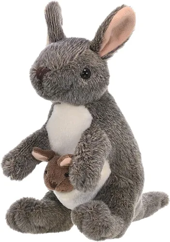 Vista 5 de Wild Republic Canguro con peluche Joey, animal de peluche, regalos para niños, peluches, de 8 pulgadas, 8 pulgadas, modelo: 10867