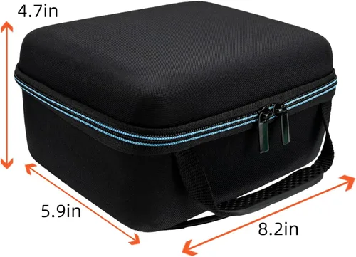 Vista 5 de XINGFUDAO Funda de transporte para proyector compatible con Samsung The Freestyle, funda de almacenamiento portátil de EVA rígida que se adapta
