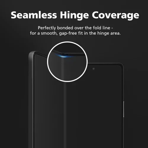 Vista 4 de Para Google Pixel 9 Pro Fold, [3+3 unidades] Protector de pantalla mate antirreflejo EPU+TPU, 3 interiores + 3 frontales, antihuellas, autocurable