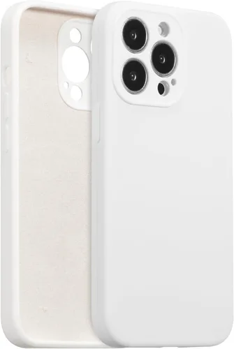 Vista 32 de Funda de silicona para iPhone Air, con [protección completa de la cámara] [forro de microfibra suave antiarañazos], funda de silicona líquida ultra