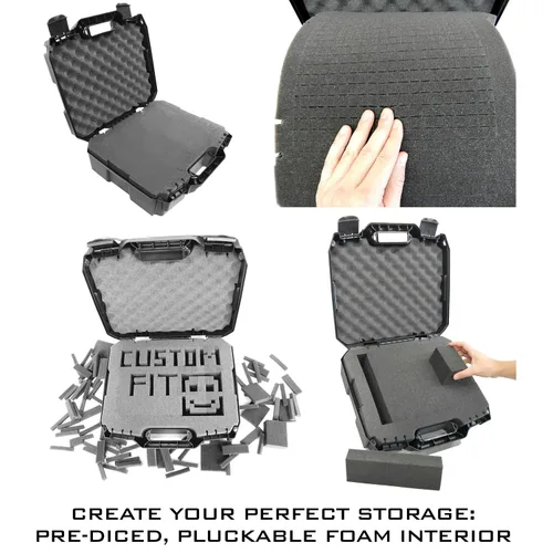 Vista 8 de CASEMATIX Funda rígida compatible con Meta Quest 2 y Oculus Quest 2 y VR Gaming Auriculares y accesorios - Estuche rígido con espuma personalizable