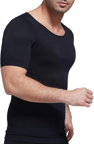 Vista 4 de Arjen Kroos Men's Gynecomastia Compression Shirts Shapewear Body Shaper Slimming Undershirts