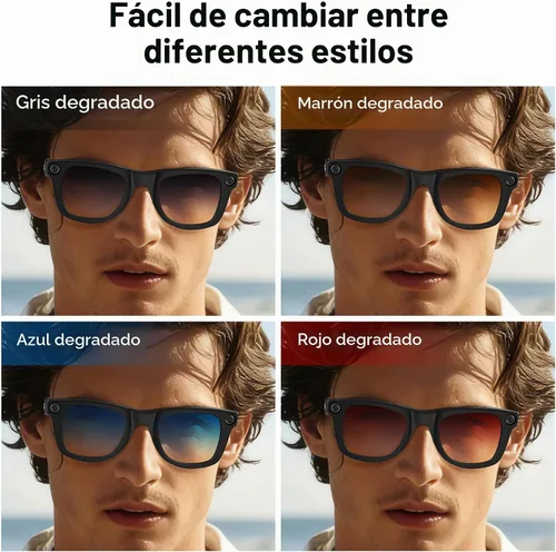 Vista 2 de HiBloks Transition/Gradient Polarized Clip-On Lens for RayBan Meta Wayfarer