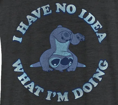 Vista 2 de Disney Camiseta sin mangas Lilo & Stitch No Idea Tri-Blend Racerback para mujer