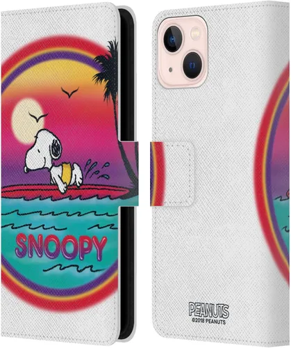 Vista 104 de Head Case Designs Funda de piel con licencia oficial de Peanuts Beach Surf Snoopy Boardwalk Airbrush compatible con Apple iPhone 11