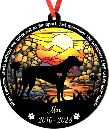 Vista 94 de Adorno personalizado para atrapasoles de sabueso afgano, adorno de Navidad de sabueso afgano – Regalo para perro amante, sabueso afgano