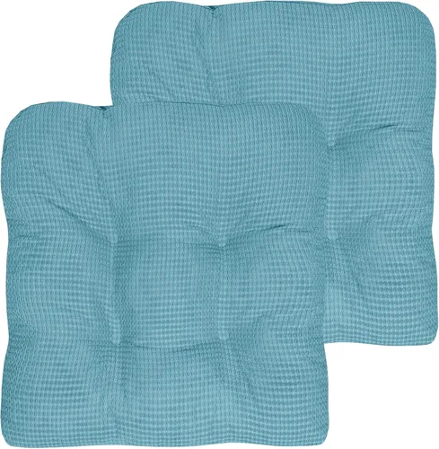 Vista 10 de Sweet Home Collection - Cojín de espuma de memoria triturada para silla premium, con capitoné, parte trasera de goma antideslizante con micropuntos