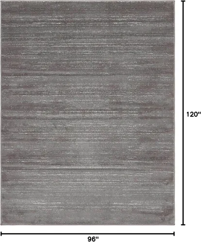 Vista 2 de Unique Loom Uptown Collection - Alfombra Madison Avenue (8 x 10 pies, rectangular, gris/marfil)