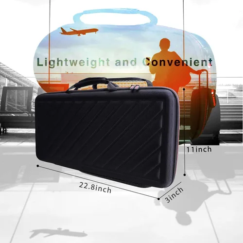 Vista 5 de XANAD Funda para controlador Numark Mixtrack Platinum FX o Mixtrack Pro 3 DJ - Bolsa de transporte de almacenamiento duro