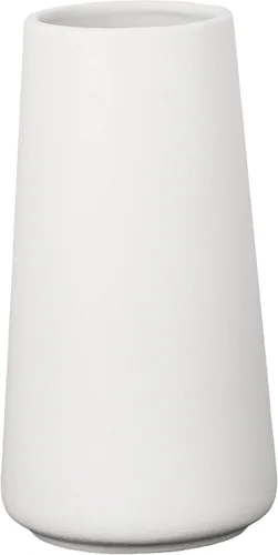 Vista 8 de Jarrón negro de cerámica, jarrones simples para plantas de flores secas de hierba de las pampas, florero elegante esmerilado para estante de mesa