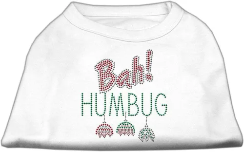 Vista 3 de Mirage Pet Productos 10" Bah Humbug Rhinestone perro camisa, S, Agua (Aqua)