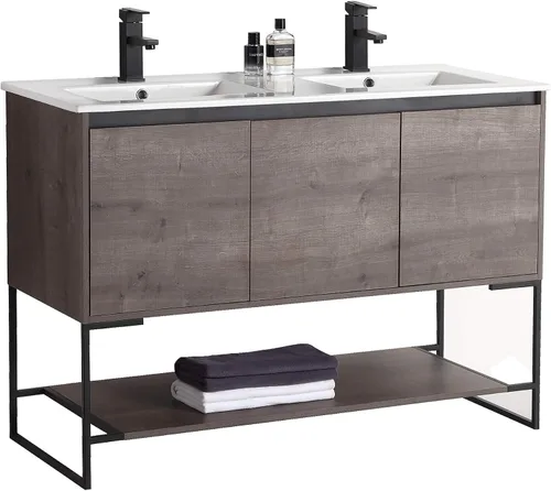 Vista 18 de Mueble de baño URBANIA VANITY con 2 puertas, estante y lavabo